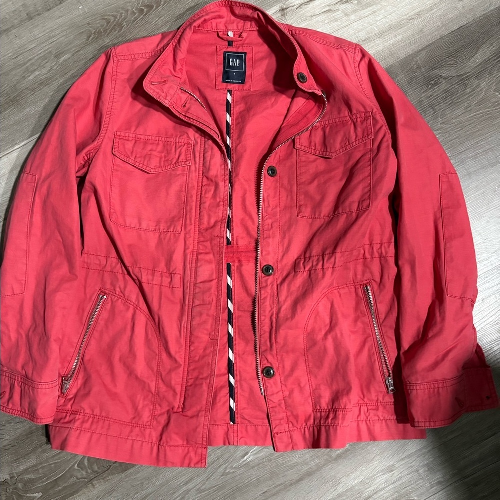 GAP Vibrant Red Zip-Up Jacket